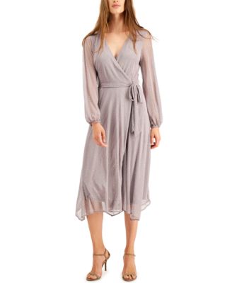 Alfani Embellished Mesh Wrap Dress, Created for Macy's \u0026 Reviews - Dresses  - Women - Macy's